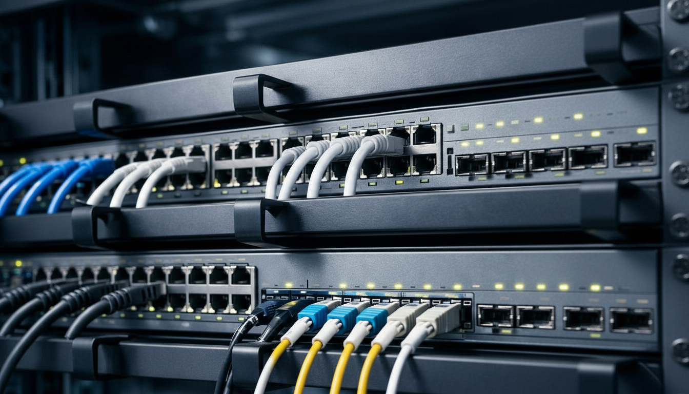 Switches mit Verkabelung